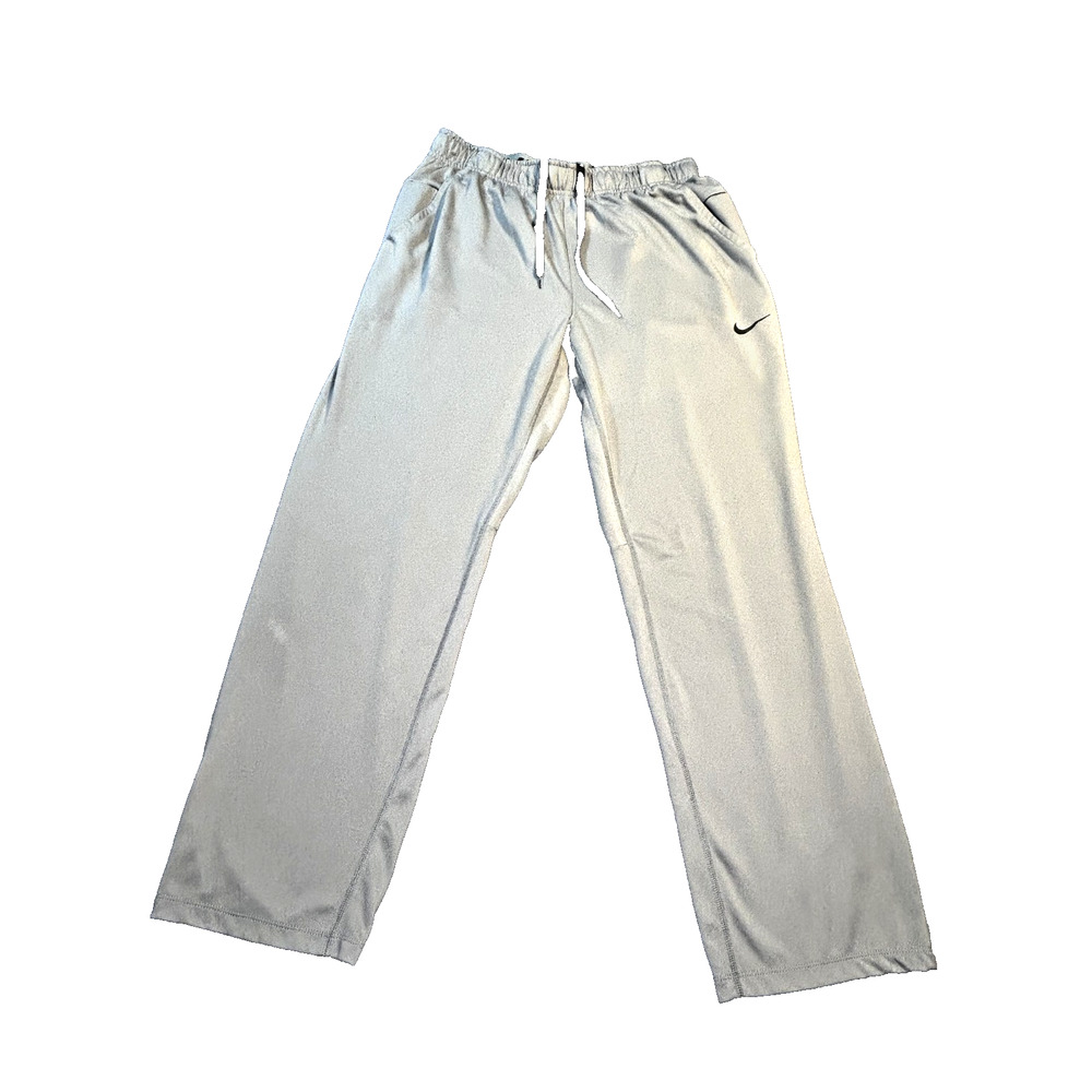 NikeDri-Fit Athletic Sweatpant Mens Med. Gray Loose Fit Drawstring
